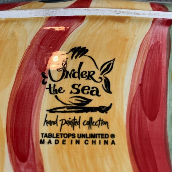 Under the sea hand painted salt and pepper set - Picture 4 of 4